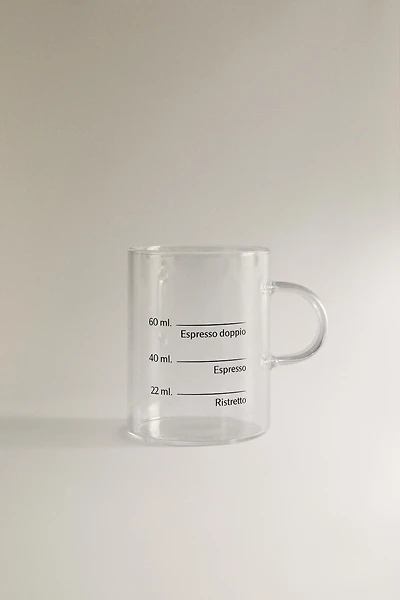 BOROSILICATE GLASS MUG WITH SILK SCREEN