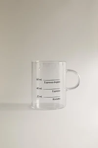 BOROSILICATE GLASS MUG WITH SILK SCREEN