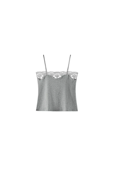 POINTELLE LACE TOP