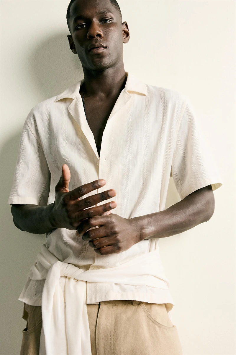 REGULAR FIT JACQUARD SHIRT