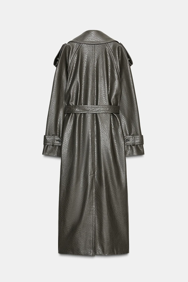 FAUX LEATHER COAT