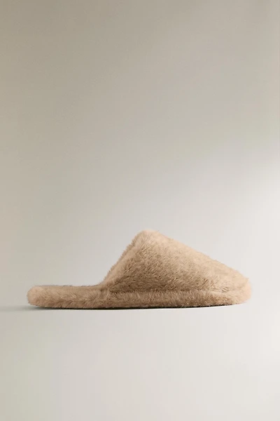 FAUX FUR MULE SLIPPERS