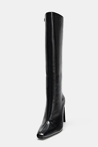 POINTED TOE HEEL BOOTS
