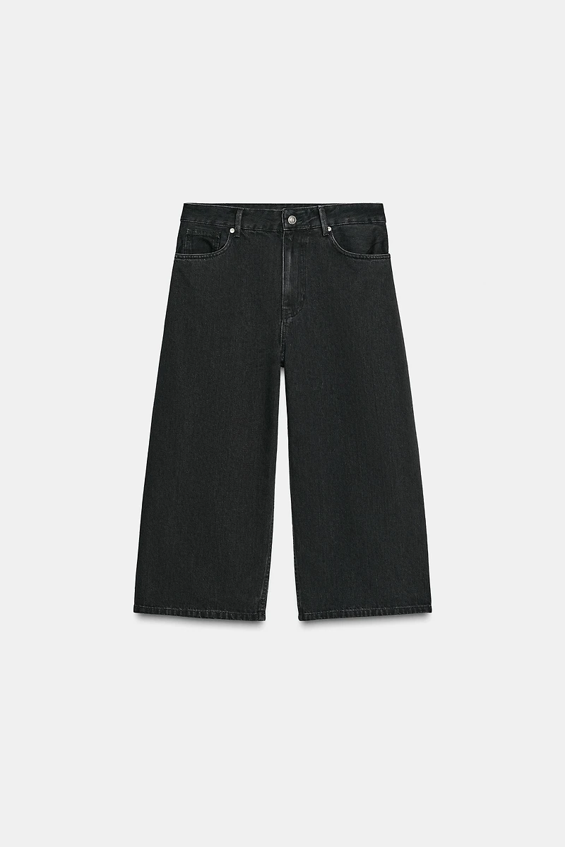 MID-RISE TRF DENIM JORTS SHORTS