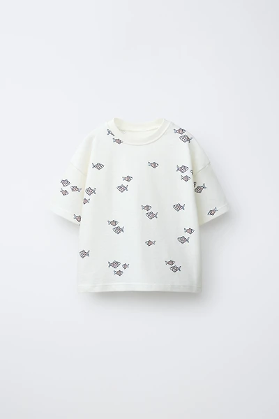 FISH PRINT T-SHIRT