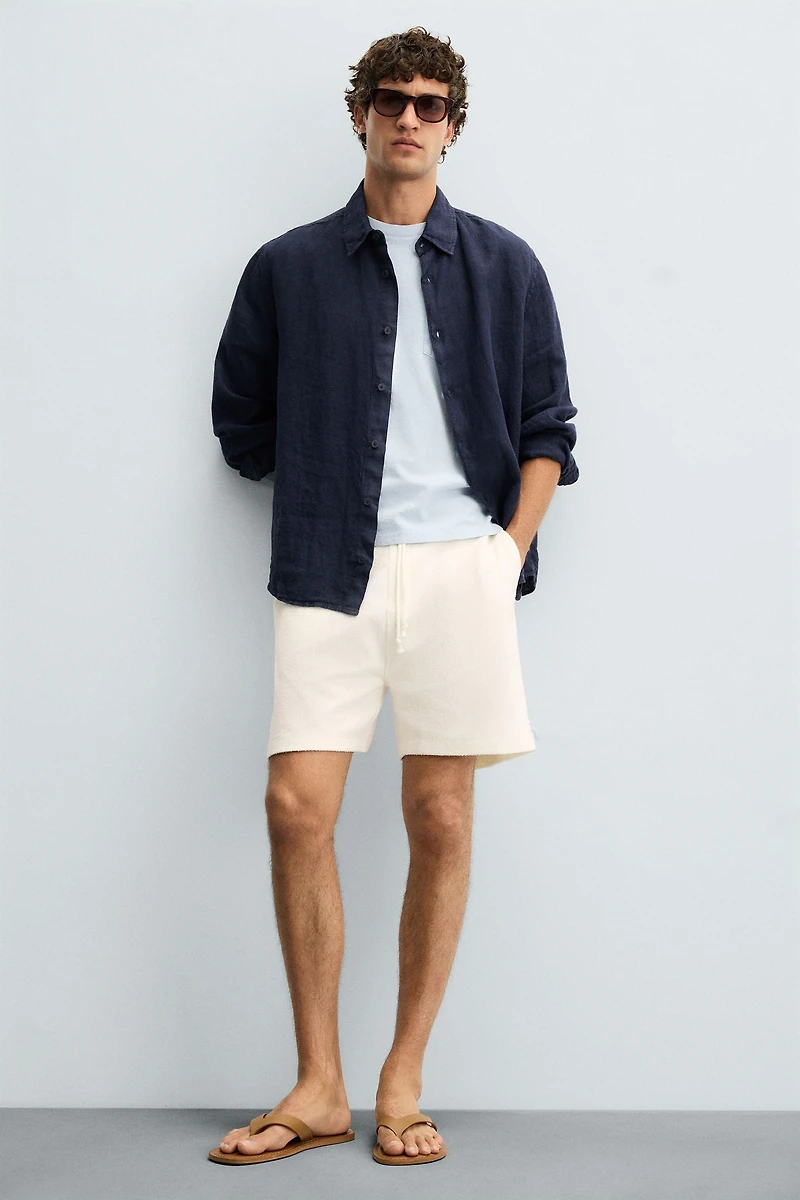 BERMUDA DE JOGGING TEXTURÉ