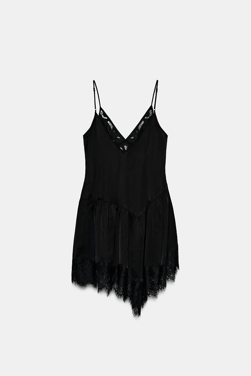 ZW COLLECTION ASYMMETRIC MINI DRESS