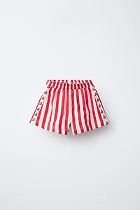 STRIPED BAND SHORTS