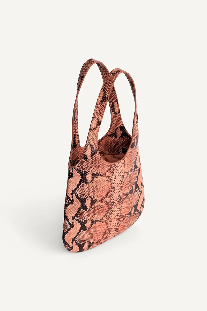 EMBOSSED LEATHER MINI TOTE LIMITED EDITION