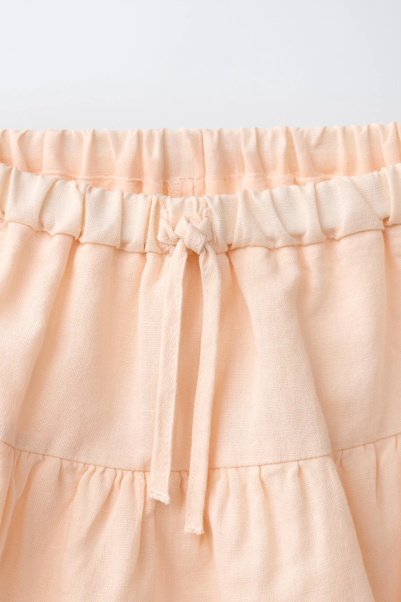 RUFFLED LACE SKIRT