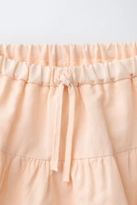 RUFFLED LACE SKIRT