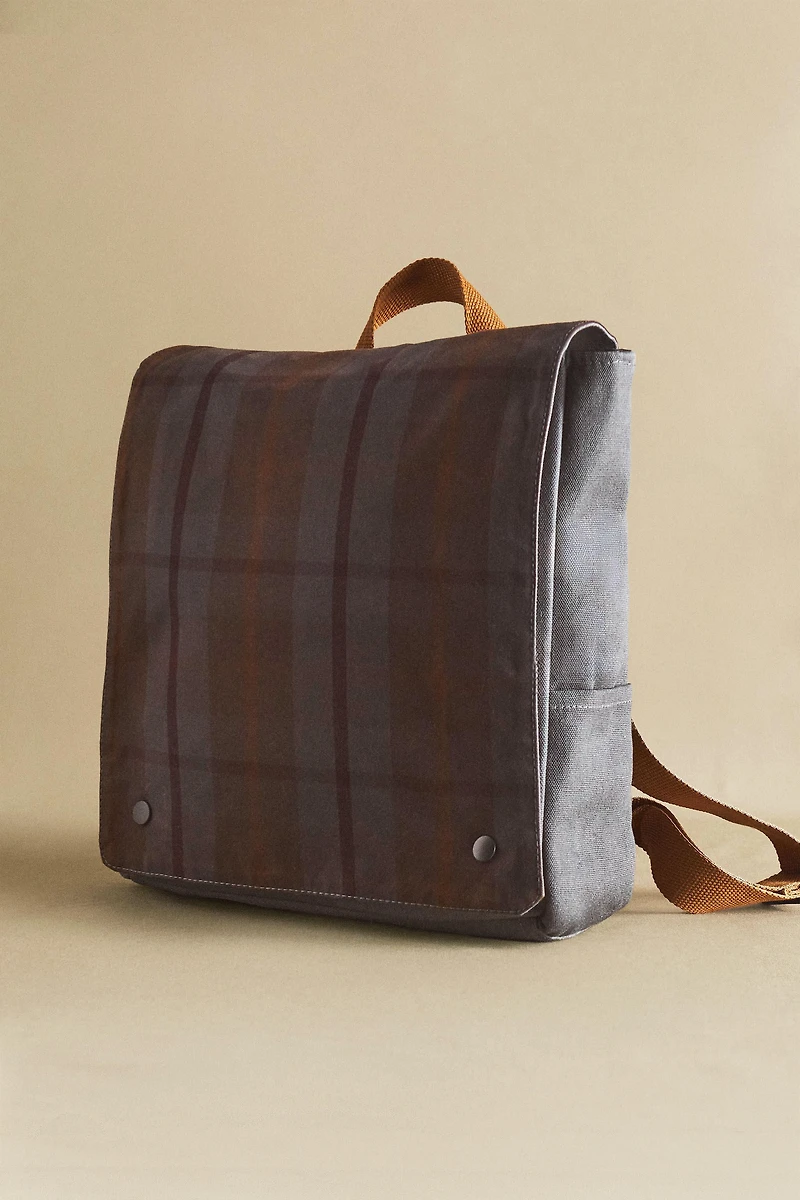 SAC À DOS ENFANT À CARREAUX TARTAN