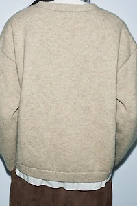 COMBINED WOOL JACKET