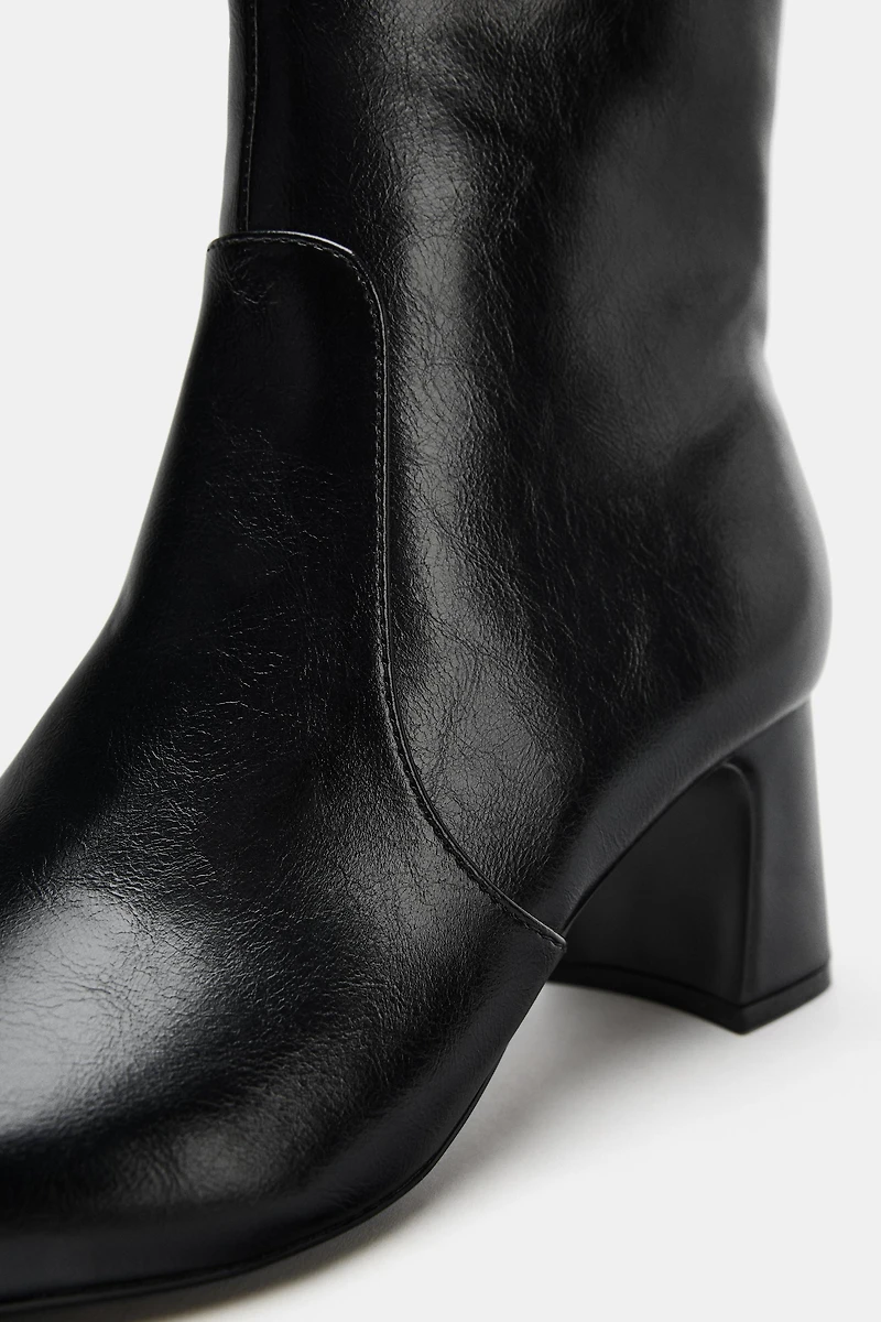 BLOCK HEEL ANKLE BOOTS