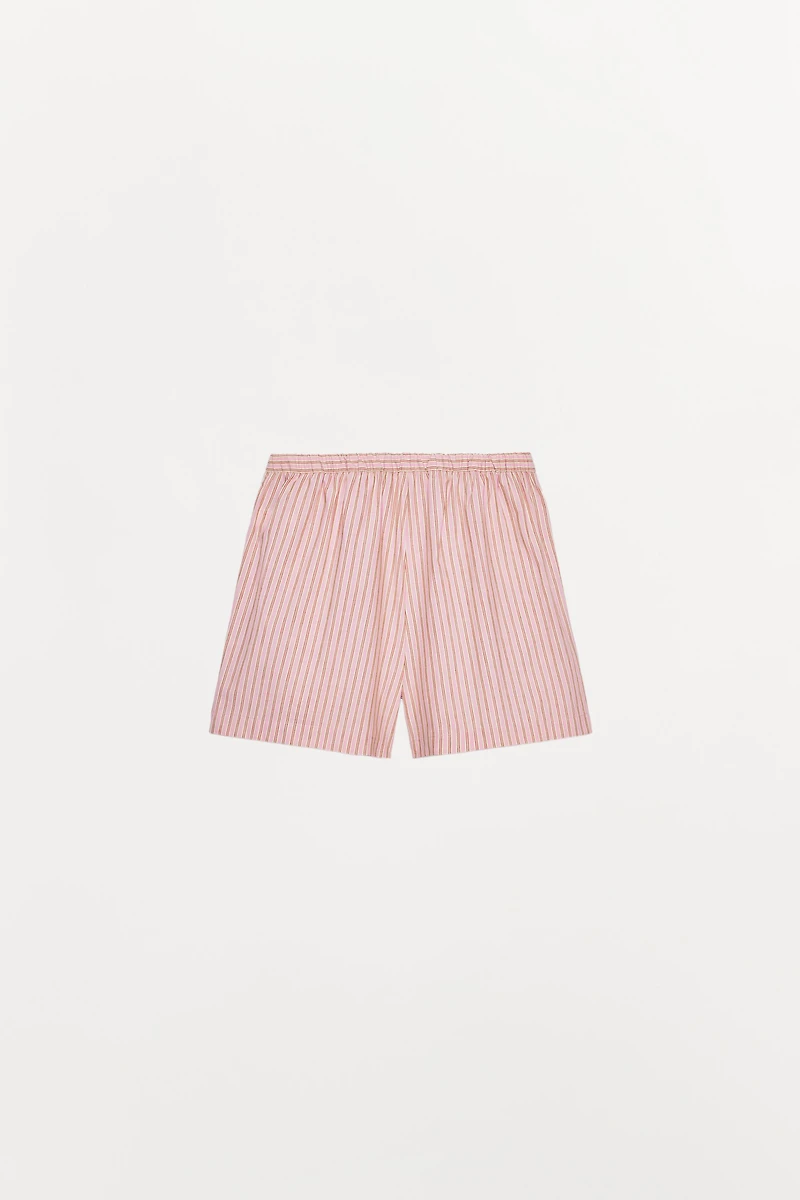 STRIPED SHORTS WITH COTTON