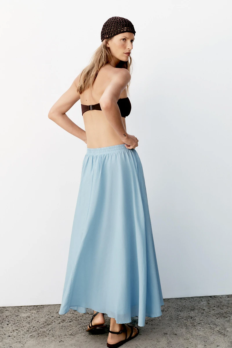 CAPE MIDI SKIRT