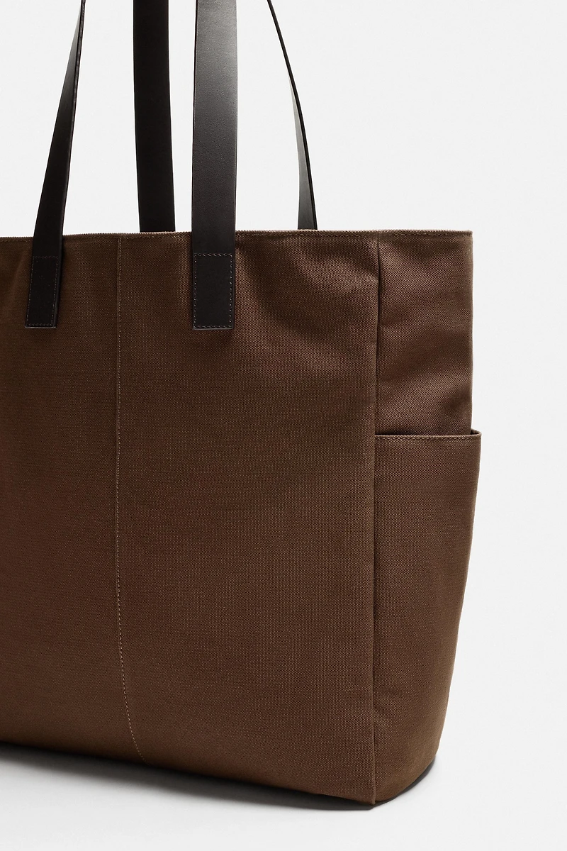 WOVEN SHOPPER BAG