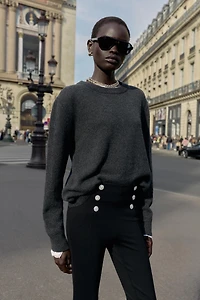 JEWEL BUTTON LEGGINGS