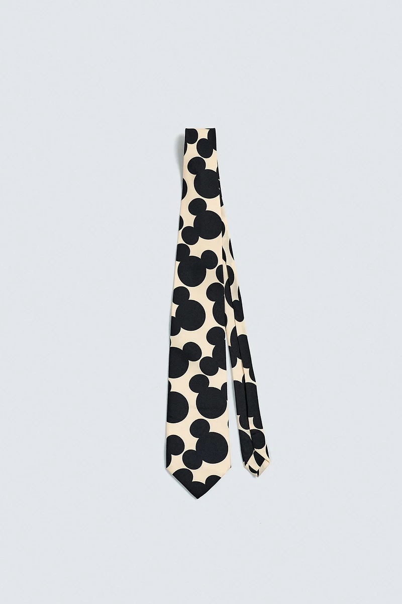 MICKEY MOUSE SILHOUETTE TIE HARRY LAMBERT FOR ZARA X DISNEY