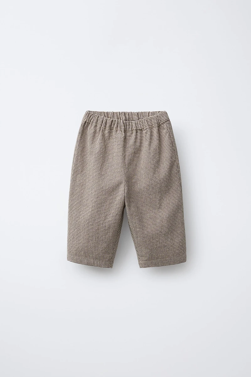 GINGHAM CHECK PANTS