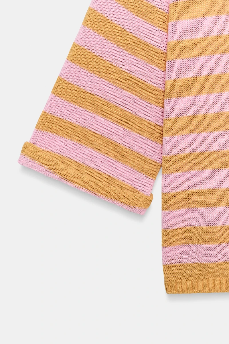 STRIPED KNIT TOP