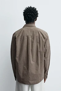 RELAXED FIT PLAID SHIRT