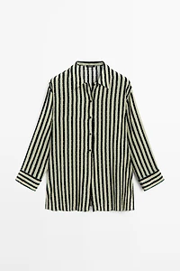 Striped flowing shirt