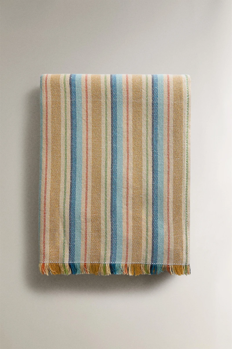 YARN-DYED STRIPE TABLECLOTH