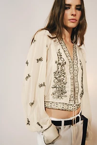 BEAD EMBROIDERED BLOUSE ZW COLLECTION