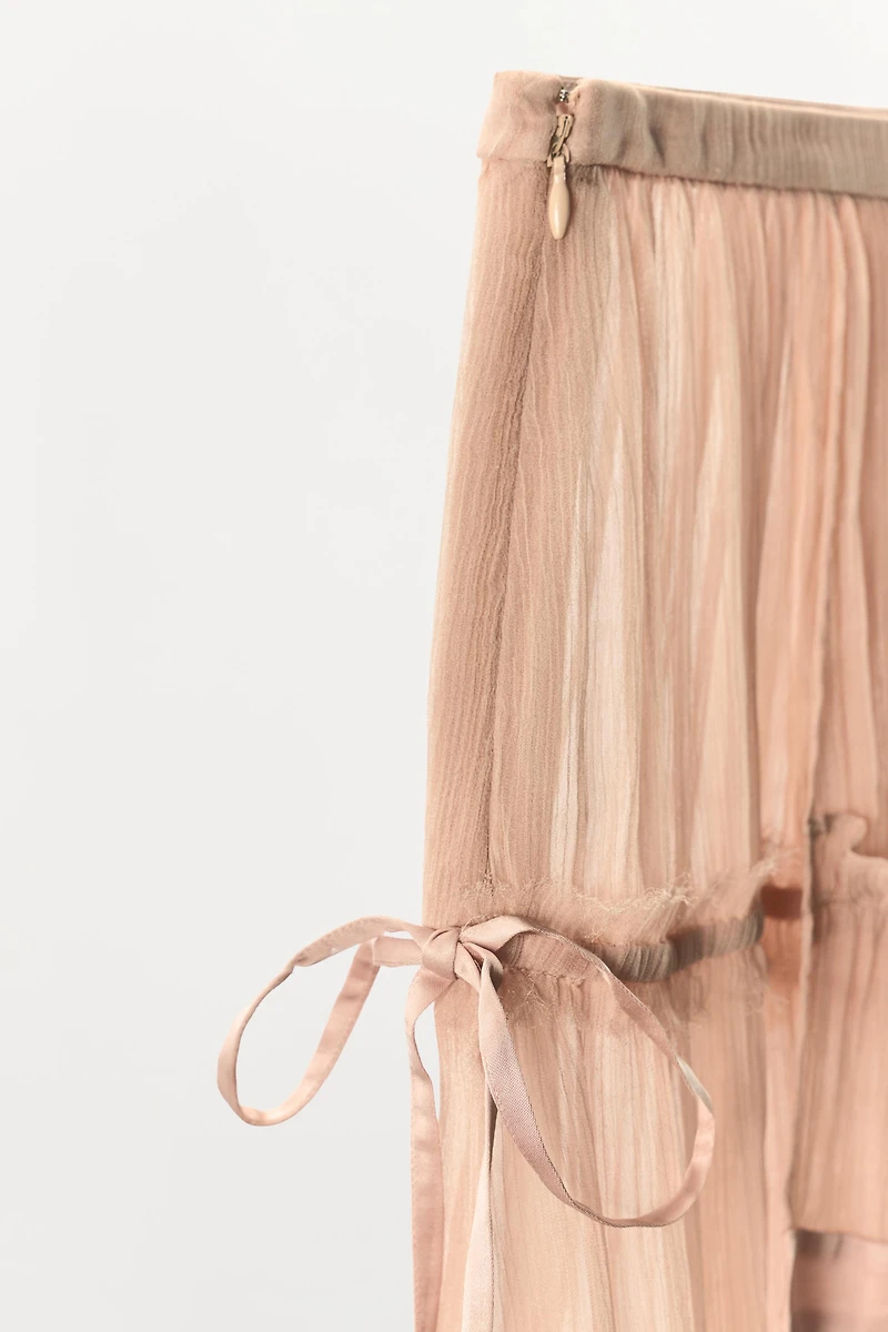 GEORGETTE RUFFLED SKIRT