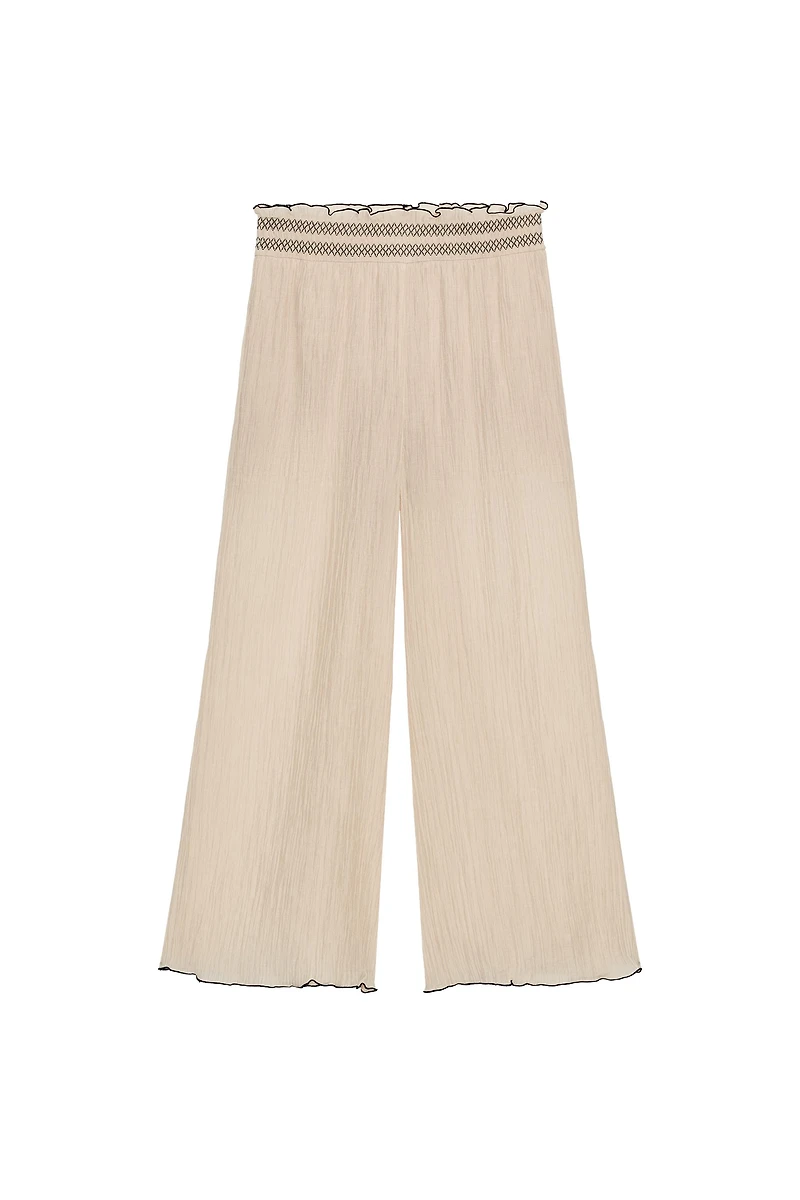 CULOTTES WITH CONTRASTING SEAMS
