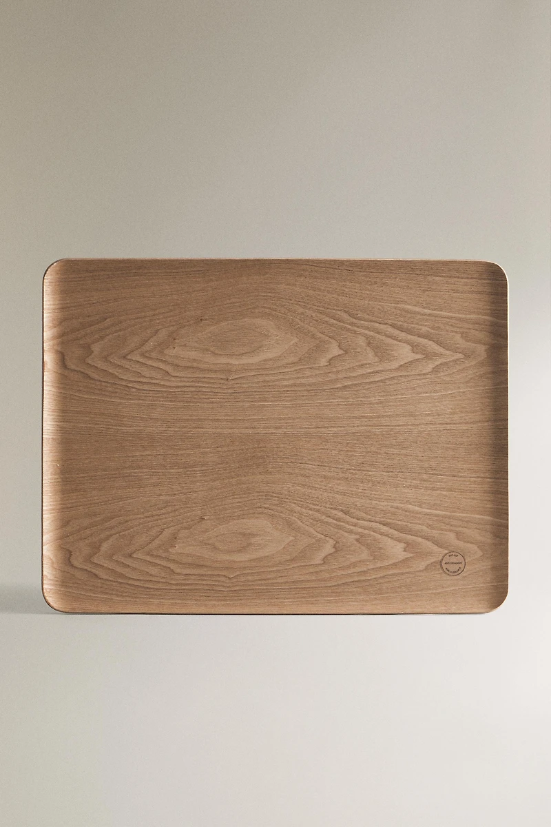LARGE RECTANGULAR WOODEN TRAY