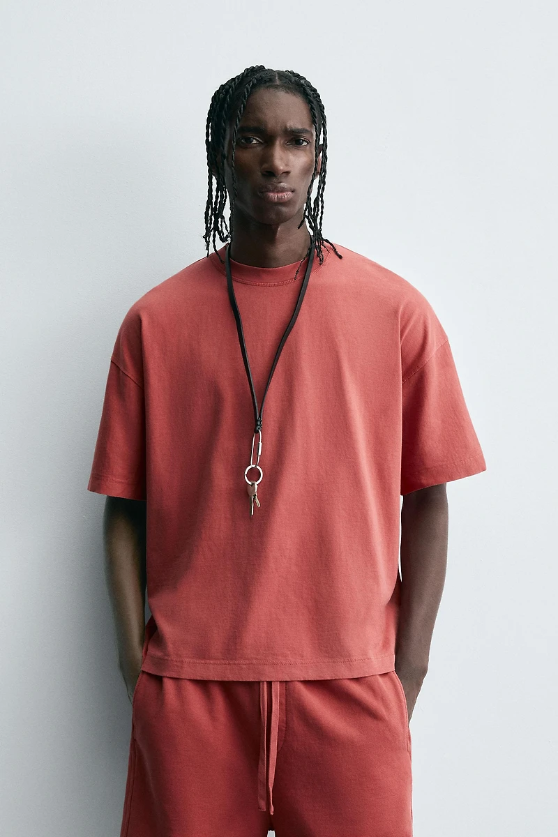 LIGHTWEIGHT WASHED BOXY FIT T-SHIRT