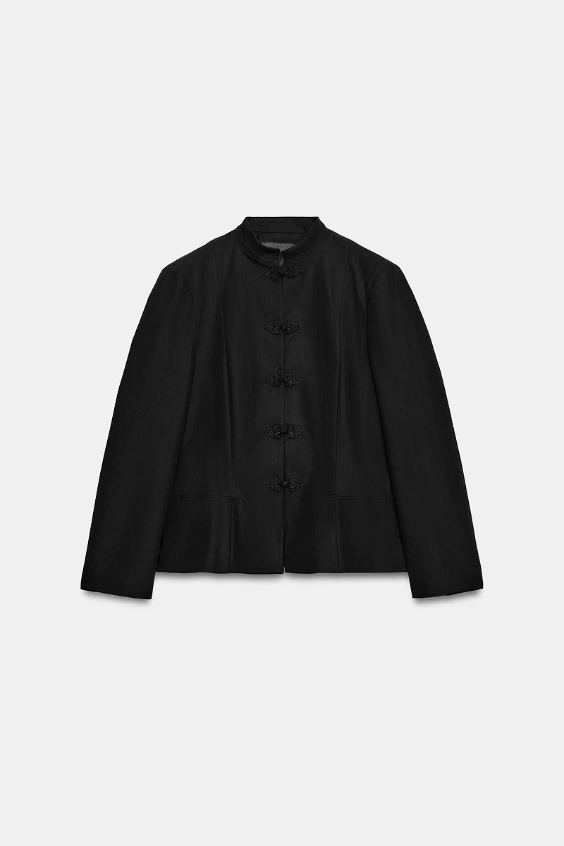 FIREMAN CLASP PEPLUM BLAZER ZW COLLECTION