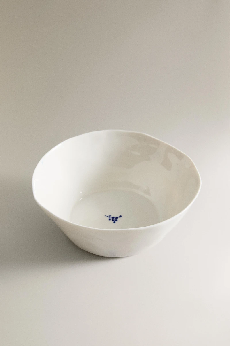 BOL PORCELAINE FLORAL