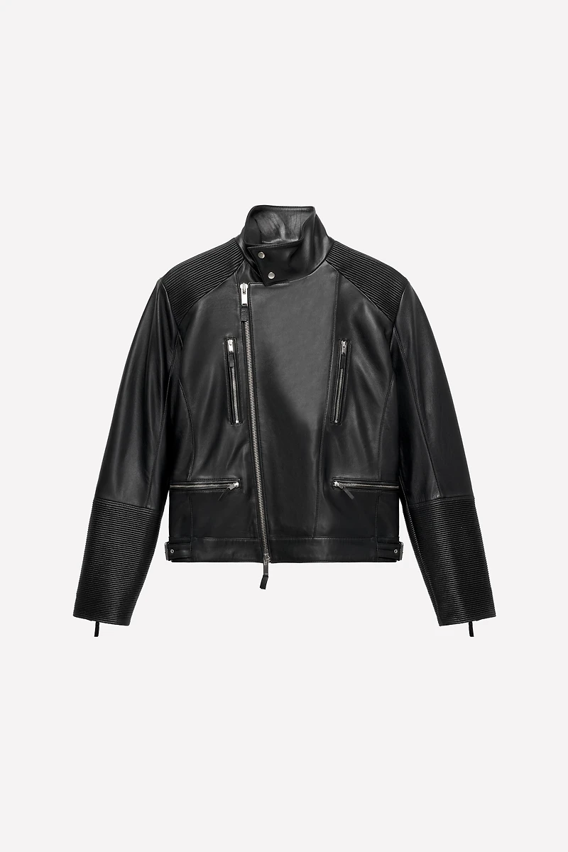 LUDOVIC DE SAINT SERNIN x ZARA LEATHER BIKER JACKET