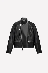 LUDOVIC DE SAINT SERNIN x ZARA LEATHER BIKER JACKET