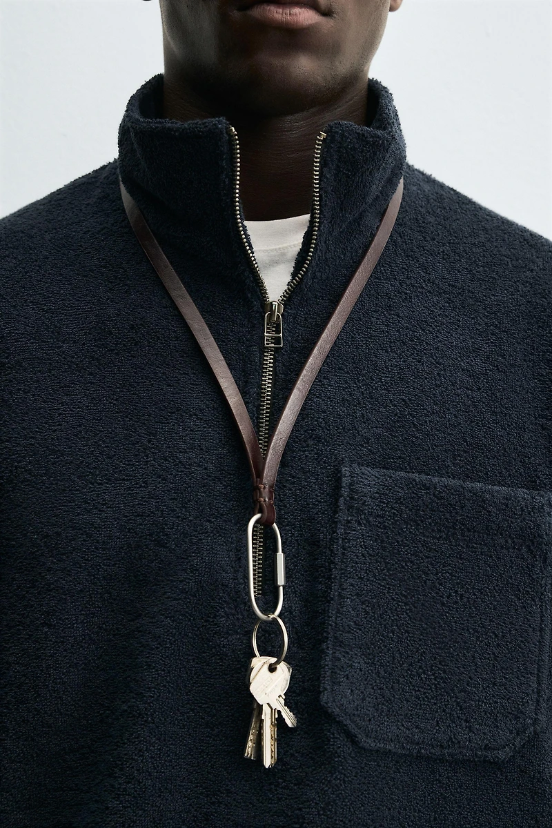VESTE KANGOUROU TEXTURÉE