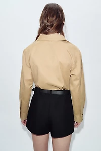 JUPE-PANTALON AVEC CEINTURE
