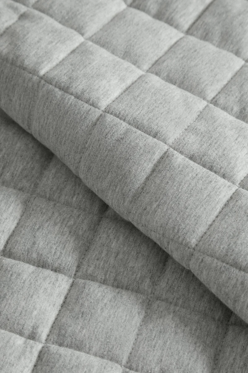 ÉDREDON JERSEY CHINÉ GRIS