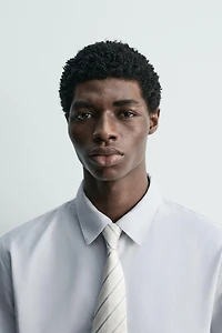 CRAVATE 100% SOIE À RAYURES