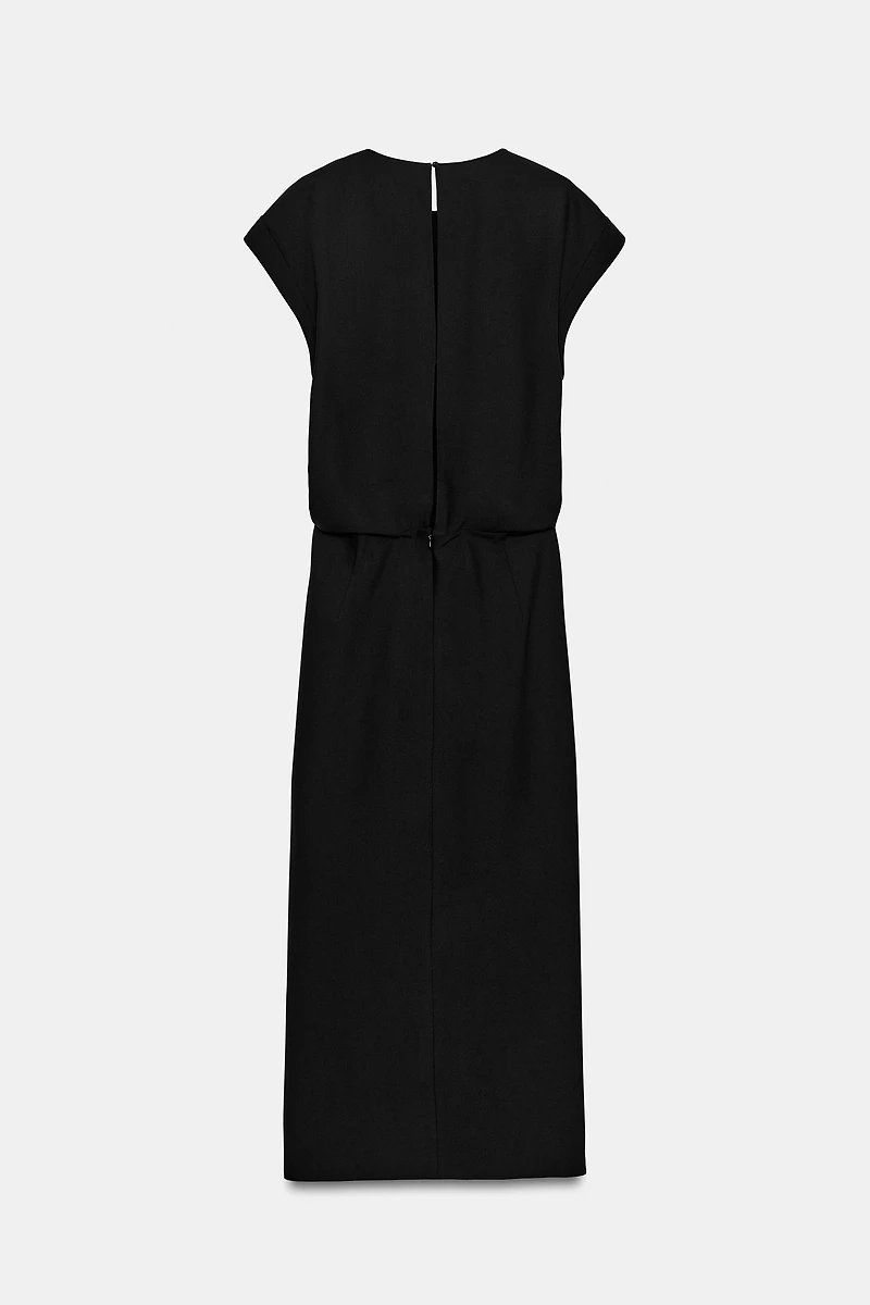 ZW COLLECTION DRAPED MIDI DRESS