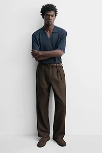 LEATHER MULE LOAFERS