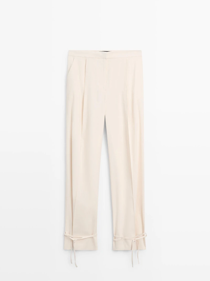 Pantalon fluide barrel fit