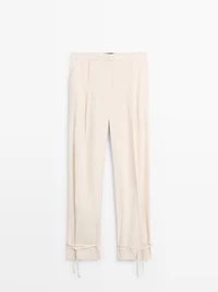 Pantalon fluide barrel fit