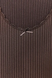 SEAMLESS RIB BOW TOP