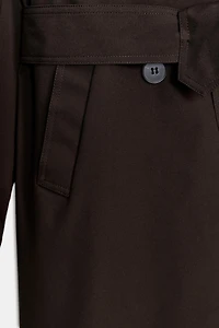 TRENCH LONG À CEINTURE DÉPERLANT COUPE-VENT