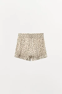 POLKA DOT PRINT BLOOMER SHORTS