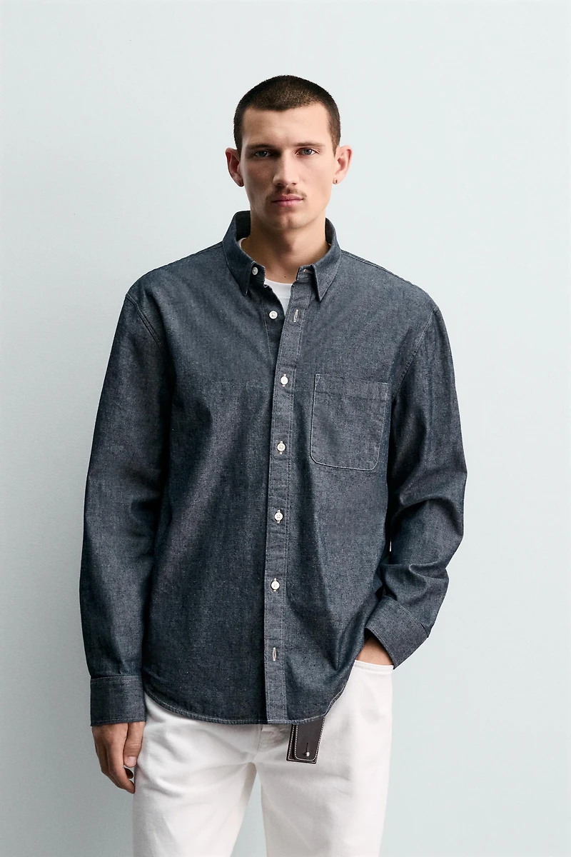 RELAXED FIT DENIM SHIRT