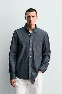 RELAXED FIT DENIM SHIRT